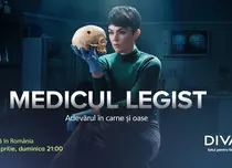 Serialul „Medicul legist”  va fi difuzat în premieră la DIVA începând de duminică, 14 aprilie