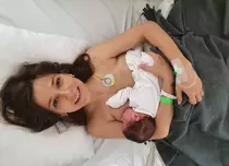 Prima fotografie cu fetița Danei Rogoz, Lia Elena: „Nu pot descrie în cuvinte bucuria”
