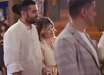 Cine sunt nașii fetiței lui Smiley și a Ginei Pistol. Noi imagini de la botezul micuței Josephine