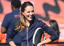 Kate Middleton, în formă maximă la o partidă de tenis cu Roger Federer. Cei doi au apărut într-un video special pentru Wimbledon 2023