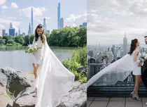 Ramona Păun, detalii despre nunta din New York. S-a căsătorit la 8.000 de kilometri depărtare de casă, dar familia i-a fost alături