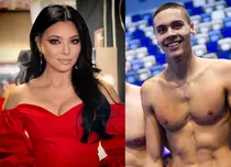 Corina Caragea, cu ochii pe David Popovici! Vedeta Pro TV l-a susținut din tribune pe sportivul român