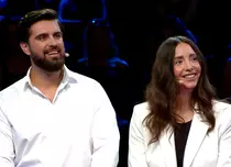 Alex Leonte și Mihaela Lupașcu, la „Ești mai deștept decât un copil de clasa a V-a”, 18 octombrie 2024. „Am reușit să facem o super echipă”