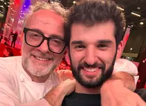 Chef Richard Abou Zaki și-a întâlnit idolul la Milano. „Omul alături de care am crescut în bucătărie”
