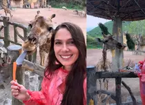 Irina Fodor a vizitat o grădină zoologică din Vietnam. Imagini spectaculoase cu animalele pe care le-a întâlnit
