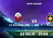 Meciul dintre FCSB și Shkendija este transmis de VOYO. Program de difuzare