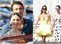 Imagini de senzație cu Lily Collins la filmările „Emily in Paris”, sezonul 5. Actrița a întors toate privirile în Veneția