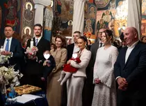Roxana Nemeș, imagini rare de la botezul gemenilor. Mesajul emoționant al vedetei: „Suntem binecuvântați”