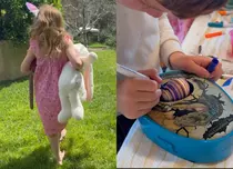 Meghan Markle, imagini rare cu Archie și Lilibet! „Micul artist” și „Iepurașul” din Montecito au făcut spectacol la vânătoarea de ouă