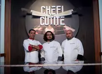 Scandal între jurații Bontea, Dumitrescu și Scărlătescu în prima confruntare la „Chefi la cuțite”