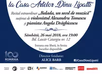 Alexandru Tomescu va susține recital cu vioara Stradivarius la Casa Artelor „Dinu Lipatti”, sâmbătă, 26 mai