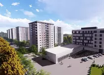 (P) În cadrul ansamblului Dimri Residence va fi finalizată o clădire mixtă, de retail și birouri, în vara lui 2021