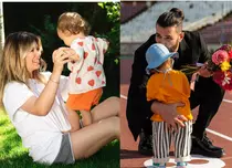 Cum se „antrenează” Gina Pistol și Smiley cu micuța Josephine. „E cel mai bun exerciţiu de cardio”. EXCLUSIV