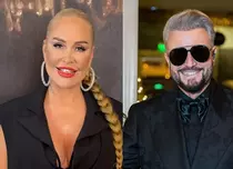 Vica Blochina și Cătălin Botezatu, în ipostaze tandre. Imaginea în care au fost surprinși în timp ce se sărutau