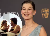 Rosamund Pike, jenată de o scenă intimă cu Pierce Brosnan în „Die Another Day”. „A fost nevoie de câteva duble”