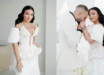 Oana Radu, din nou mireasă. Imagini de colecție de la nunta artistei: o rochie extravagantă și un decor de poveste