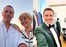 Lucian Viziru, imagini cu soția sa de la gala aniversară Pro TV. Ce ținută a ales Ema, partenera actorului