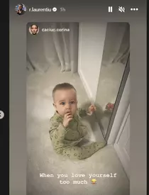 Cum arată fiul lui Laurențiu Reghecampf și al Corinei Caciuc la 8 luni. Imagine adorabilă cu micuțul Liam