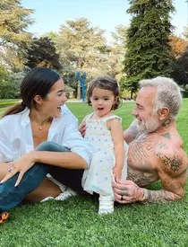 Blu Jerusalema și Gianluca Vacchi familie2