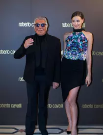 [FOTO] Roberto Cavalli şi Irina Shayk în România!