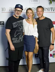 Adrian Oianu alaturi de Andreea Berecleanu si fiica ei, Eva