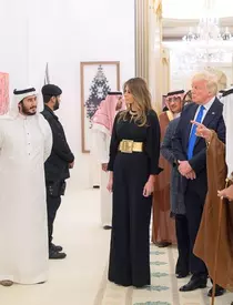 Melania Trump la Casa Albă, înainte de a pleca în trurul prezidențial