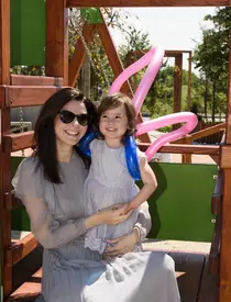 Adina Halas si fiul ei, Seghei