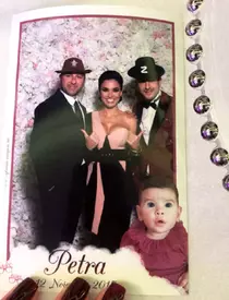 Adelina Pestritu la petrecerea de botez a Petrei, fiica lui Mădălin Ionescu