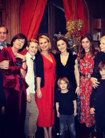 Anamaria Ionescu, fiica și soțul său de Crăciun