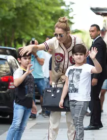 Céline Dion și fiul ei cel mare, René Charles (17 ani)