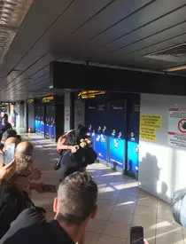 Diana Belbita la revenirea in tara, pe aeroport