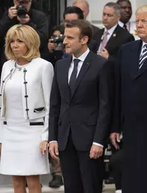 Emmanuel Macron şi Brigitte, în vizită oficială în America