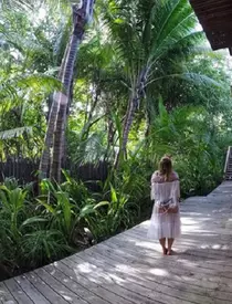 Delia, vacanţă în Maldive