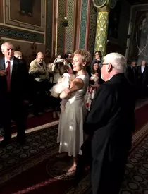 Dana Grecu și-a botezat fetița