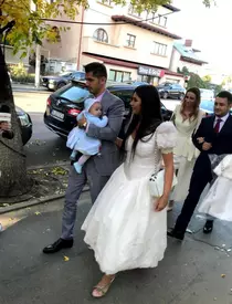 Elena Băsescu la botezul fiicei sale