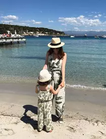 Anca Lungu și băiețelul său