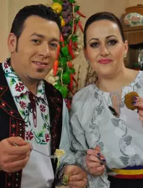 Săndel Mihai și soția sa