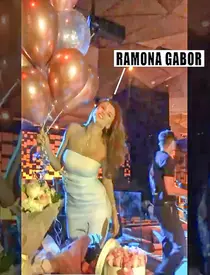 Ramona Gabor și-a serbat ziua cu mare fast în Dubai. Șampanie scumpă, opulență și un tort în formă de...