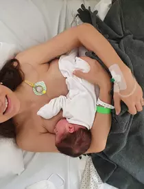 Dana Rogoz și Vlad, primul ei copil