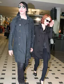 **CELEBRITY SPLITS 2010** Marilyn Manson takes fiancee Evan Rachel Wood to STK for a mid-week treat