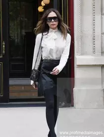 Victoria Beckham Leaving Her Hotel During Paris Fashion Week