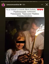 Oana Roman și Marius Elisei și-au sărbătorit fiica împreună, după despărțire: „Să ne trăiești cu numele!”. Imagini emoționante de la eveniment