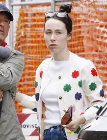 EXCLUSIVE: Eros Ramazzotti is a tender grandpa, out in Milan with grandson Cesare Augusto Cerza, daughters Aurora and Raffaela, and girl-friend Dalila Gelsomino