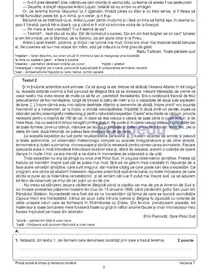 subiecte romana evaluare nationala 1