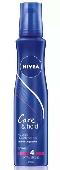Spumă de coafat, Nivea, Care & Hold, 16,50 lei