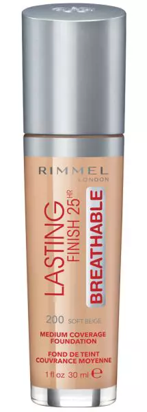 Fond de ten, Rimmel London, Lasting Finish Breathable, 47 lei