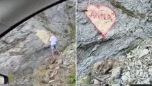 Cine este Anna, femeia al cărei nume a fost scris cu spray graffiti pe o stâncă din Transfăgărășan. Ce detalii au ieșit la iveală