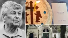 Ce a apărut la mormântul lui Mircea Lucescu. Totul s-a întâmplat la slujba de comemorare a regretatului antrenor, de față cu toți oamenii