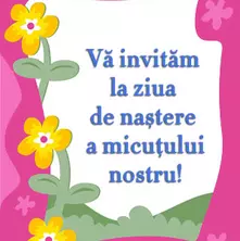 Va invitam la ziua de nastere...