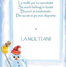 La Multi Ani cu sanatate...
